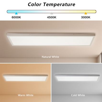 Immax NEO 07276L - LED Димируем плафон за баня NEO LITE FRAME LED/50W/230V IP44 Wi-Fi Tuya + дистанционно управление бял