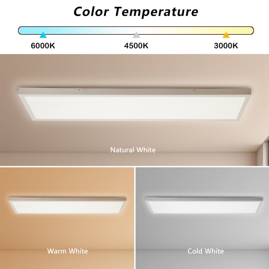 Immax NEO 07276L - LED Димируем плафон за баня NEO LITE FRAME LED/50W/230V IP44 Wi-Fi Tuya + дистанционно управление бял