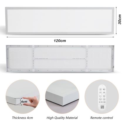 Immax NEO 07276L - LED Димируем плафон за баня NEO LITE FRAME LED/50W/230V IP44 Wi-Fi Tuya + дистанционно управление бял
