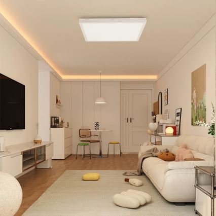 Immax NEO 07277L - LED Димируем плафон за баня NEO LITE FRAME LED/50W/230V IP44 Wi-Fi Tuya +remote управление бял