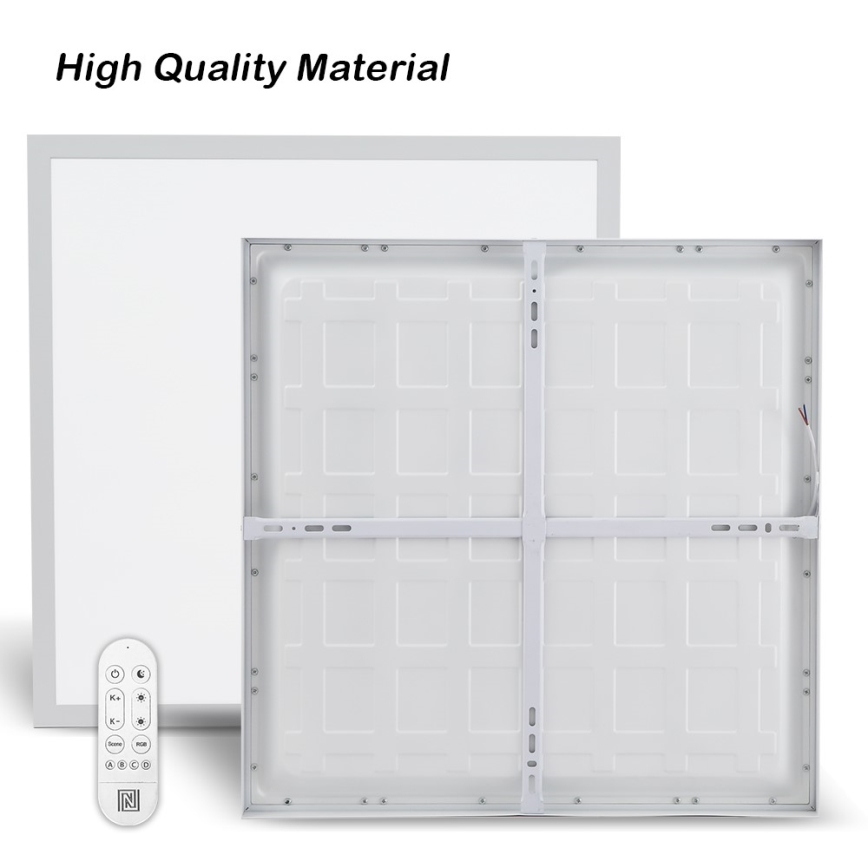 Immax NEO 07277L - LED Димируем плафон за баня NEO LITE FRAME LED/50W/230V IP44 Wi-Fi Tuya +remote управление бял