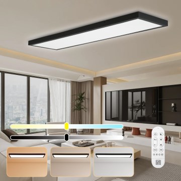 Immax NEO 07278L - LED Димируем плафон за баня NEO LITE FRAME LED/50W/230V IP44 Wi-Fi Tuya + дистанционно управление черен