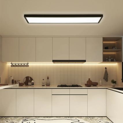 Immax NEO 07278L - LED Димируем плафон за баня NEO LITE FRAME LED/50W/230V IP44 Wi-Fi Tuya + дистанционно управление черен
