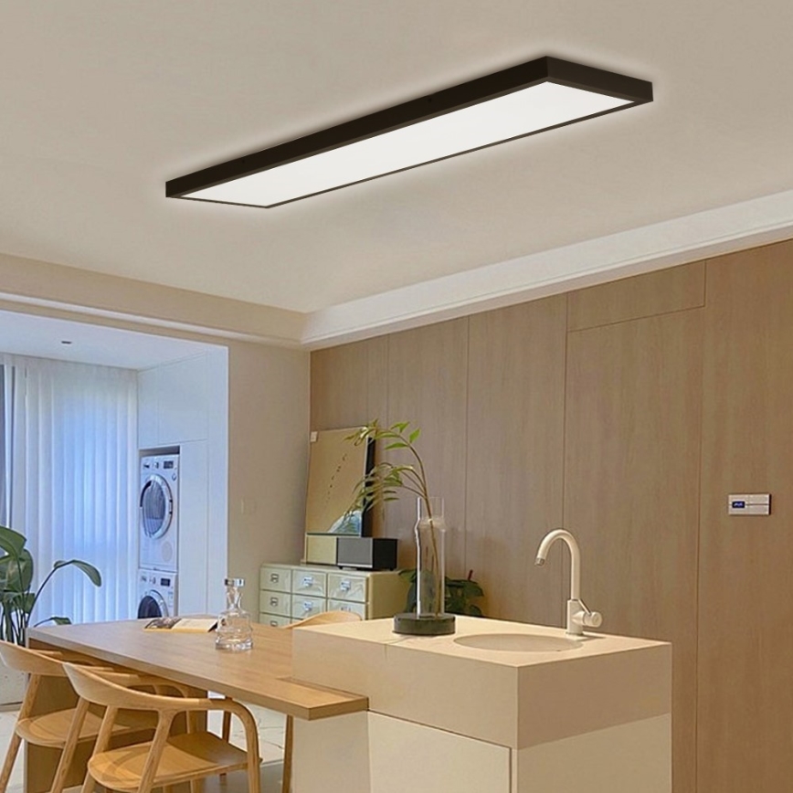 Immax NEO 07278L - LED Димируем плафон за баня NEO LITE FRAME LED/50W/230V IP44 Wi-Fi Tuya + дистанционно управление черен