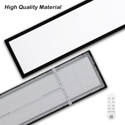 Immax NEO 07278L - LED Димируем плафон за баня NEO LITE FRAME LED/50W/230V IP44 Wi-Fi Tuya + дистанционно управление черен