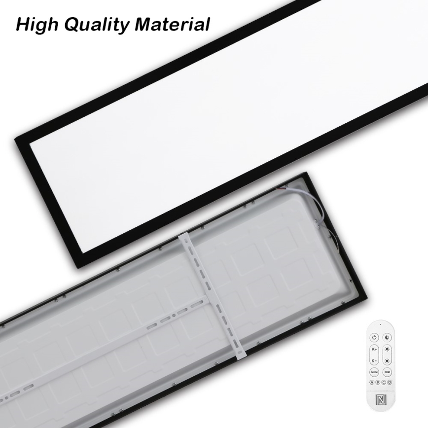 Immax NEO 07278L - LED Димируем плафон за баня NEO LITE FRAME LED/50W/230V IP44 Wi-Fi Tuya + дистанционно управление черен