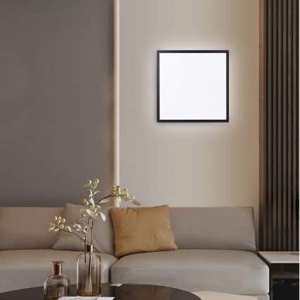 Immax NEO 07279L - LED Димируем плафон за баня NEO LITE FRAME LED/50W/230V IP44 Wi-Fi Tuya + дистанционно управление черен