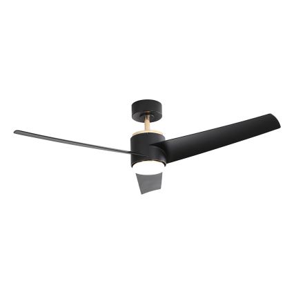 Immax NEO 07280L - LED Вентилатор за таван BEAUTY LED/18W/230V Wi-Fi Tuya черен Ø 132 см + дистанционно управление