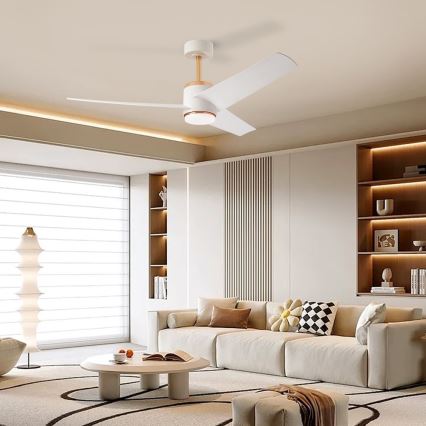 Immax NEO 07281L - LED+CCT димируем таванен вентилатор BEAUTY LED/18W/230V 3000/4000/6000K Wi-Fi Tuya + дистанционно управление