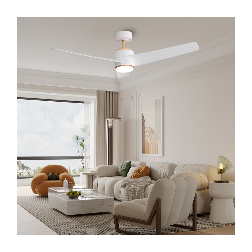 Immax NEO 07281L - LED+CCT димируем таванен вентилатор BEAUTY LED/18W/230V 3000/4000/6000K Wi-Fi Tuya + дистанционно управление