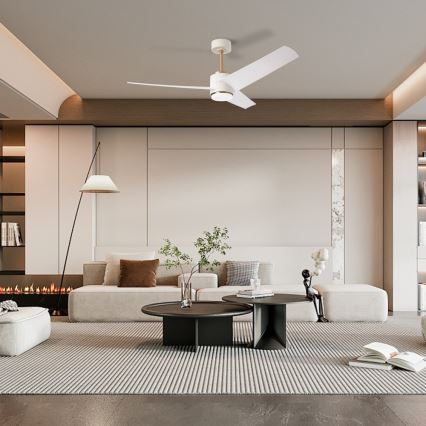 Immax NEO 07281L - LED+CCT димируем таванен вентилатор BEAUTY LED/18W/230V 3000/4000/6000K Wi-Fi Tuya + дистанционно управление