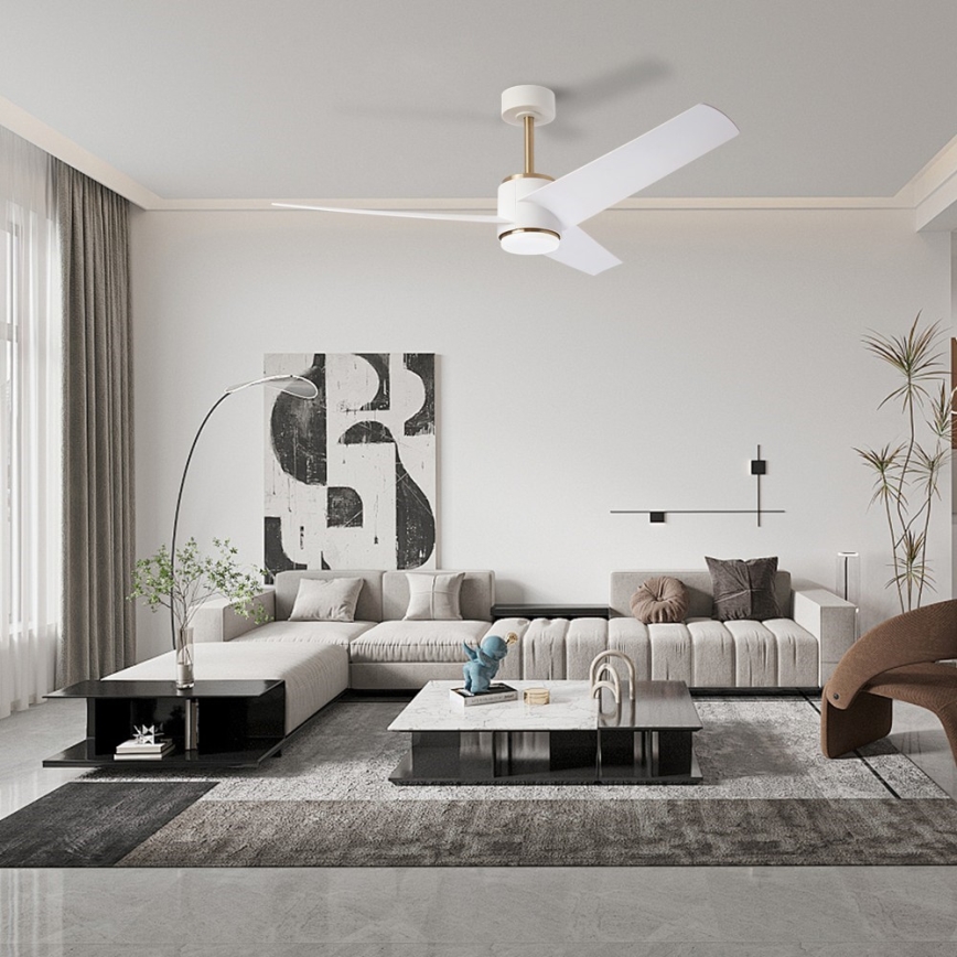 Immax NEO 07281L - LED+CCT димируем таванен вентилатор BEAUTY LED/18W/230V 3000/4000/6000K Wi-Fi Tuya + дистанционно управление