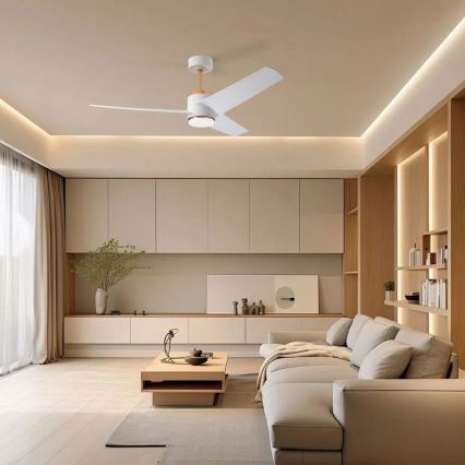 Immax NEO 07281L - LED+CCT димируем таванен вентилатор BEAUTY LED/18W/230V 3000/4000/6000K Wi-Fi Tuya + дистанционно управление