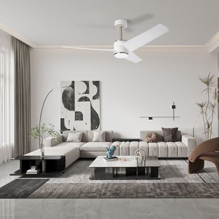 Immax NEO 07282L - LED+CCT Димируем таванен вентилатор BEAUTY LED/18W/230V 3000/4000/6000K Wi-Fi Tuya Ø 132 cm + дистанционно управление