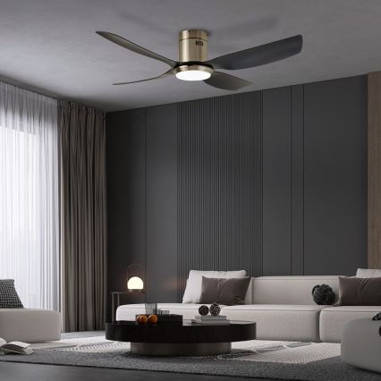 Immax NEO 07282L - LED+CCT Димируем таванен вентилатор PURE LED/24W/230V 3000/4000/6000K Wi-Fi Tuya + дистанционно управление