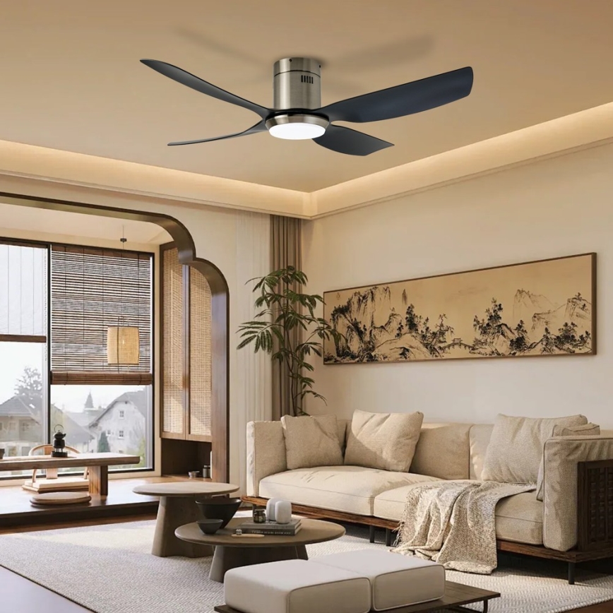 Immax NEO 07282L - LED+CCT Димируем таванен вентилатор PURE LED/24W/230V 3000/4000/6000K Wi-Fi Tuya + дистанционно управление