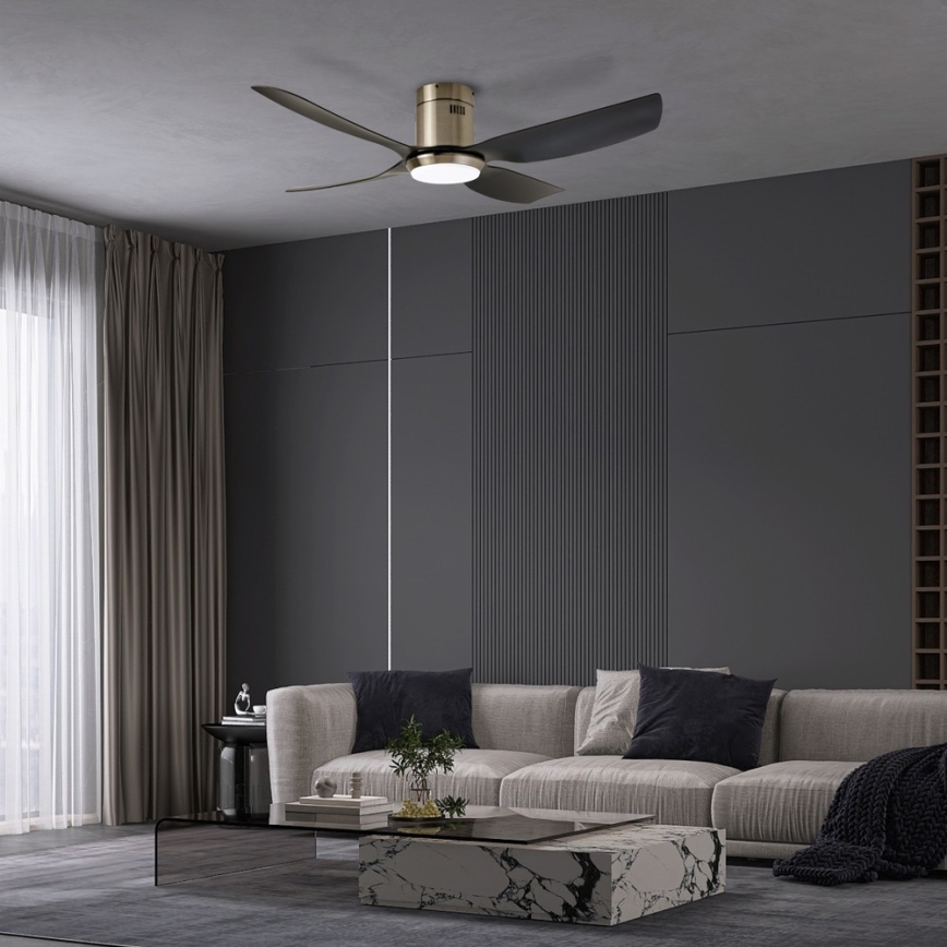 Immax NEO 07282L - LED+CCT Димируем таванен вентилатор PURE LED/24W/230V 3000/4000/6000K Wi-Fi Tuya + дистанционно управление
