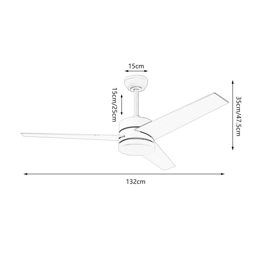 Immax NEO 07284L - LED+CCT Димируем таванен вентилатор VARIABLE LED/24W/230V 3000/4000/6000K Wi-Fi Tuya + дистанционно управление