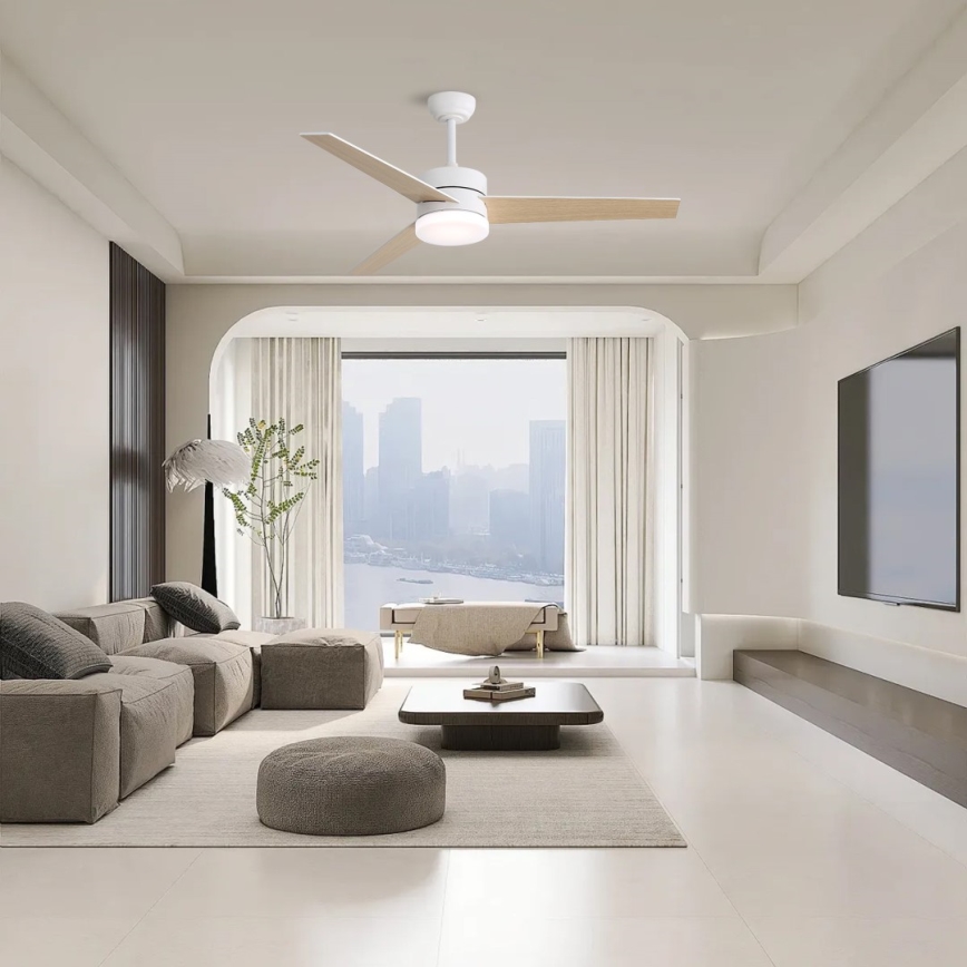 Immax NEO 07284L - LED+CCT димируем таванен вентилатор VARIABLE LED/24W/230V 3000/4000/6000K Wi-Fi Tuya Ø 132 см + дистанционно управление