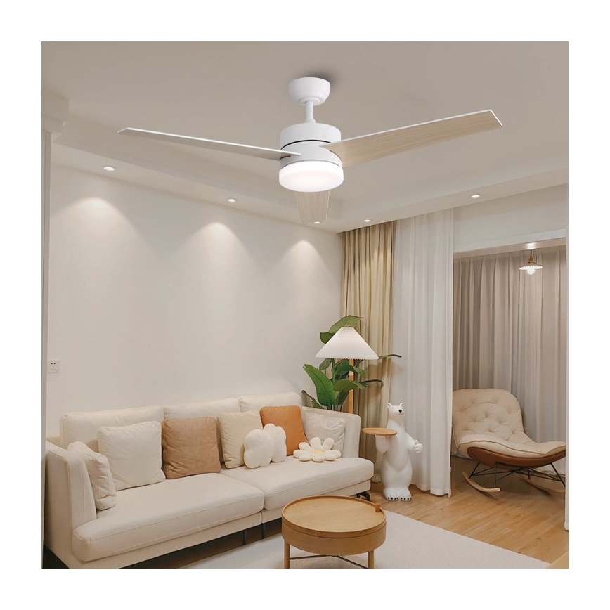 Immax NEO 07284L - LED+CCT димируем таванен вентилатор VARIABLE LED/24W/230V 3000/4000/6000K Wi-Fi Tuya Ø 132 см + дистанционно управление