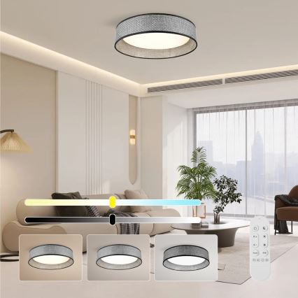 Immax NEO 07287L - LED+CCT Димируемо таванно осветително тяло LONA LED/36W/230V 3000-6000K Wi-Fi Tuya Ø 45,5 см+ дистанционно управление