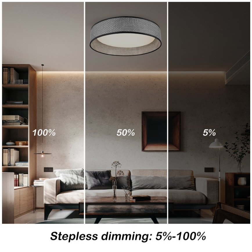 Immax NEO 07287L - LED+CCT Димируемо таванно осветително тяло LONA LED/36W/230V 3000-6000K Wi-Fi Tuya Ø 45,5 см+ дистанционно управление