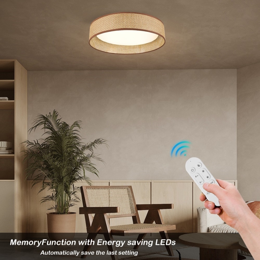 Immax NEO 07288L - LED+CCT димируемо таванно осветително тяло LONA LED/36W/230V 3000-6000K Wi-Fi Tuya Ø 45,5 см + дистанционно управление