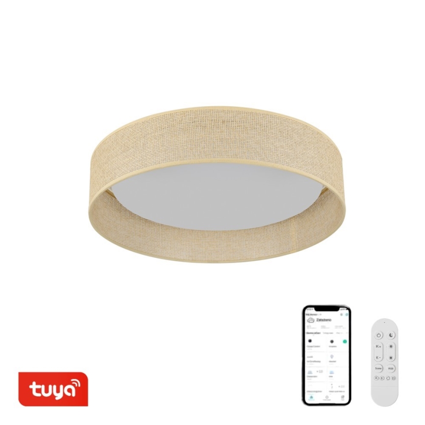 Immax NEO 07289L - LED+CCT Димируем плафон LONA LED/36W/230V 3000-6000K Wi-Fi Tuya Ø 45,5 см + дистанционно управление