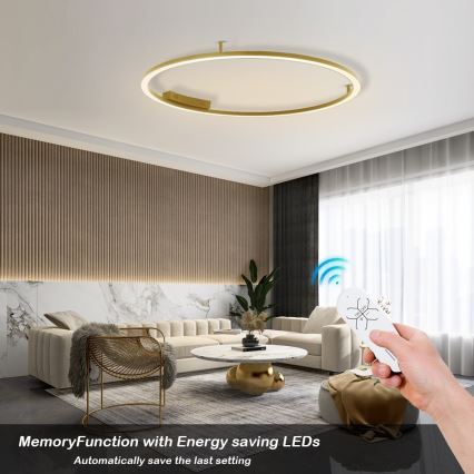 Immax NEO 07290-120G - LED+CCT Димируемо таванно осветително тяло FINO LED/55W/230V 2700-6500K Tuya Ø 120 см + дистанционно управление