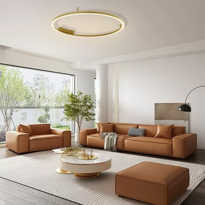 Immax NEO 07291-80G - LED+CCT Димируем таванен плафон FINO LED/55W/230V 2700-6500K Tuya Ø 80 cm + дистанционно управление