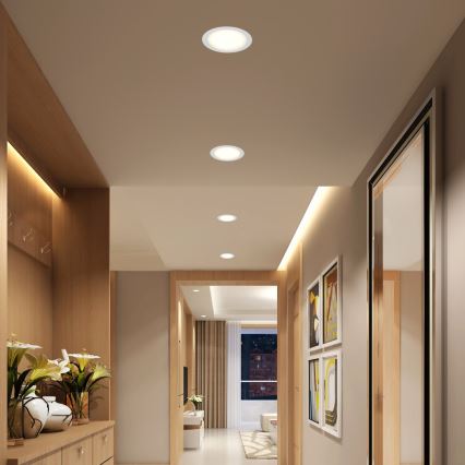 Immax NEO 07294L - Димируемо вградено таванно осветително тяло DOWN LED/36W/230V Wi-Fi Tuya Ø 23 см бяло