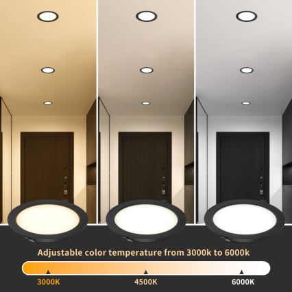 Immax NEO 07294L - Димируемо вградено таванно осветително тяло DOWN LED/36W/230V Wi-Fi Tuya Ø 23 см бяло