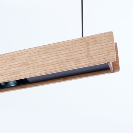 Immax NEO 07304L - Димируем LED полилей на кабел MADEIRA LED/33W/230V Wi-Fi Tuya, 152 cm, дъб + дистанционно управление