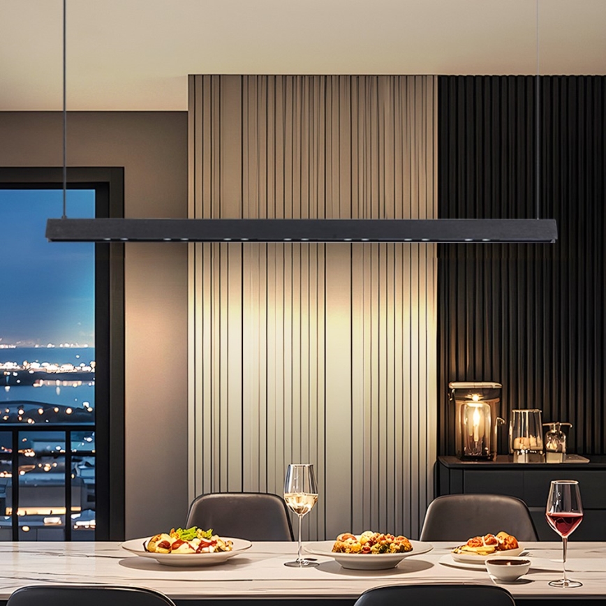 Immax NEO 07306L - LED димируем полилей на кабел MADEIRA LED/26W/230V Wi-Fi Tuya 122 cm черен + дистанционно управление