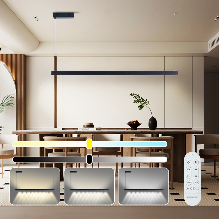 Immax NEO 07307L - димируем LED полилей на кабел MADEIRA LED/33W/230V Wi-Fi Tuya 152 cm черен + дистанционно управление