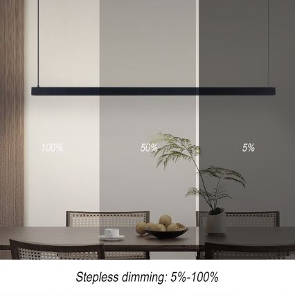 Immax NEO 07307L - димируем LED полилей на кабел MADEIRA LED/33W/230V Wi-Fi Tuya 152 cm черен + дистанционно управление