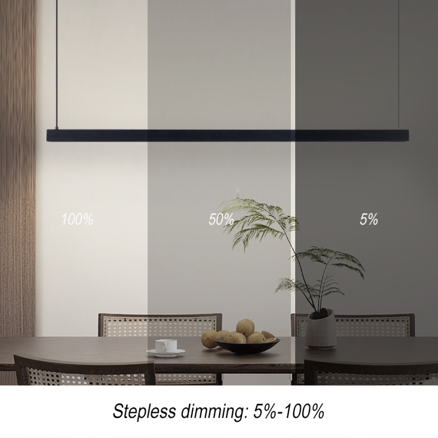 Immax NEO 07307L - димируем LED полилей на кабел MADEIRA LED/33W/230V Wi-Fi Tuya 152 cm черен + дистанционно управление