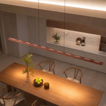 Immax NEO 07309L - Димируема LED полилей на кабел със сензор MADEIRA LED/37W/230V 157 cm орех