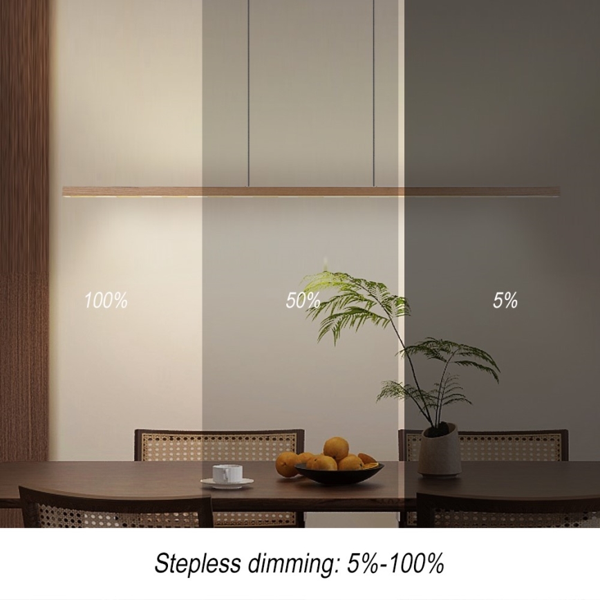 Immax NEO 07310L - димируем LED полилей на кабел с вграден сензор MADEIRA LED/37W/230V 157 cm ясен