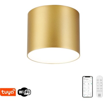 Immax NEO 07317L - LED димируем таванен плафон RONDATE LED/18W/230V Ø 11,5cm Wi-Fi Tuya златист