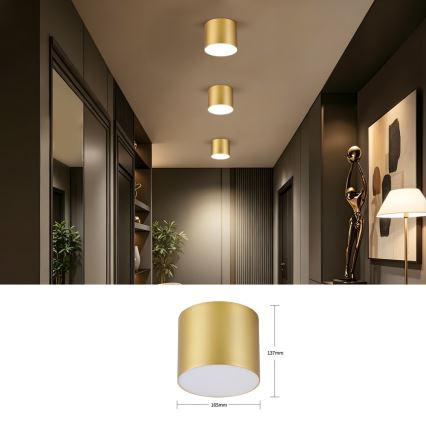 Immax NEO 07318L - LED плафон RONDATE, с възможност за димиране, LED/32W/230V Ø 16,5 см Wi-Fi Tuya, златист