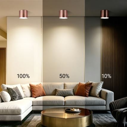 Immax NEO 07320L - димируемо LED таванно осветително тяло RONDATE LED/32W/230V Ø 16,5 cm Wi-Fi Tuya розово злато