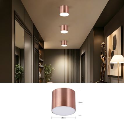 Immax NEO 07320L - димируемо LED таванно осветително тяло RONDATE LED/32W/230V Ø 16,5 cm Wi-Fi Tuya розово злато