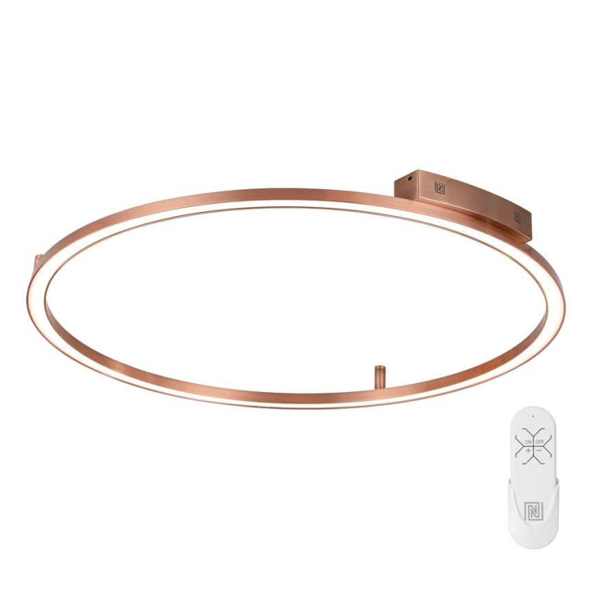 Immax NEO 07325-120C - Димируемо LED таванно осветително тяло FINO LED/72W/230V 120 cm Tuya розово злато + дистанционно управление