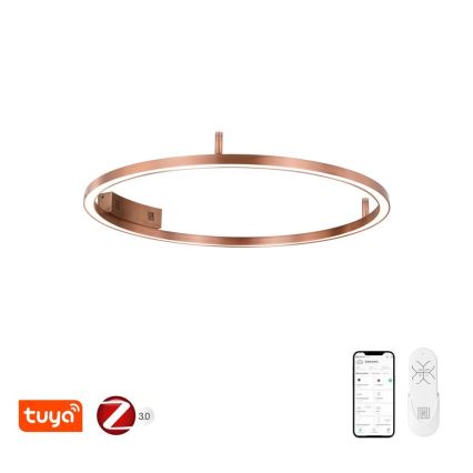 Immax NEO 07326-80C - LED димируемо таванно осветително тяло FINO LED/55W/230V 80 см Tuya розово злато + дистанционно управление
