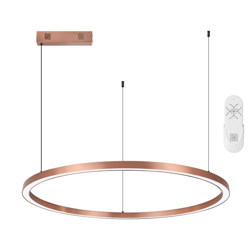 Immax NEO 07327L - LED димируем полилей на кабел FINO LED/55W/230V 80 см Tuya розово злато + дистанционно управление