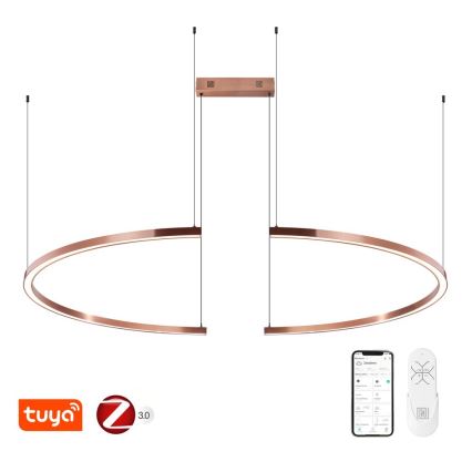 Immax NEO 07328L - LED димируем полилей на кабел FINO LED/72W/230V 120 cm Tuya розово злато + дистанционно управление