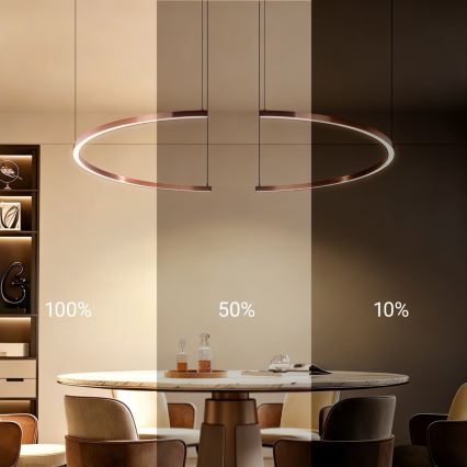 Immax NEO 07328L - LED димируем полилей на кабел FINO LED/72W/230V 120 cm Tuya розово злато + дистанционно управление