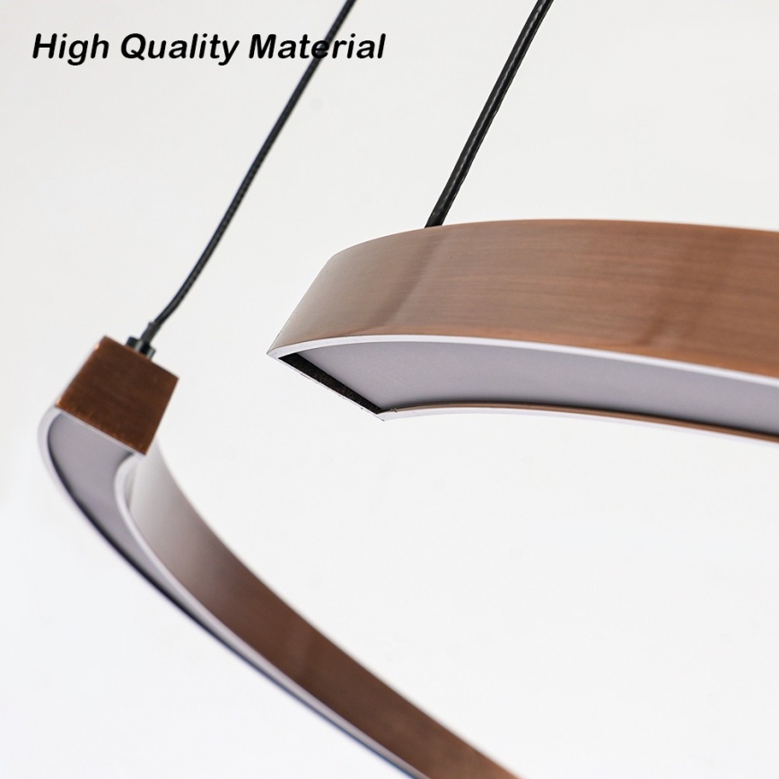 Immax NEO 07328L - LED димируем полилей на кабел FINO LED/72W/230V 120 cm Tuya розово злато + дистанционно управление