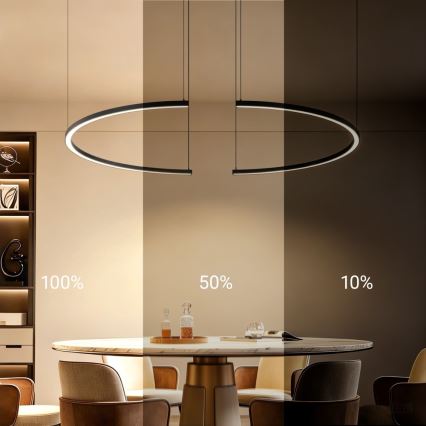 Immax NEO 07329L - LED димируем полилей на кабел FINO LED/72W/230V 120 см черен Tuya + дистанционно управление